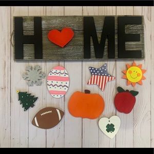 Interchangeable “Home” Sign